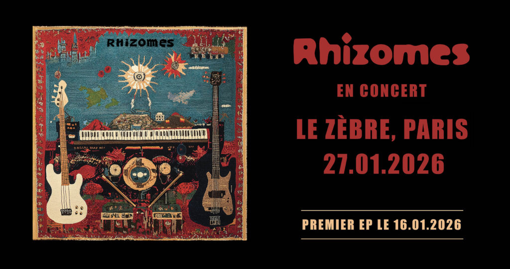 rhizomes concert encart banniere annonce live musique zebre paris belleville 27 janvier rock indie