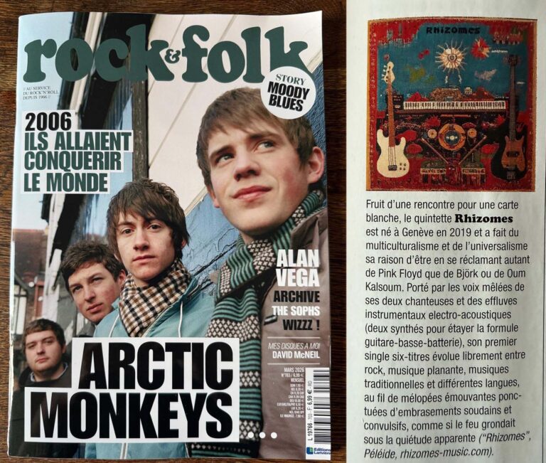 chronique presse media promo rocck&folk magazine musique EP rhizomes